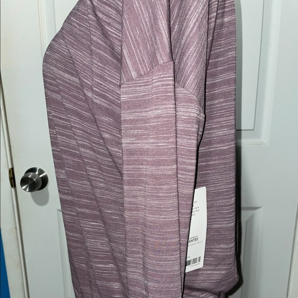 NWT Athleta Beyond Soft Avenues Purple Midi Ruched Long Sleeve Dress Size M - Picture 6 of 11